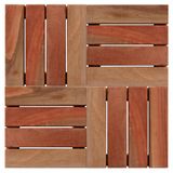 Deck em Placa de Madeira Modular Base Madeira 30x30cm Isabela Revestimentos Natural