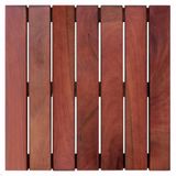 Deck em Placa de Madeira Modular Base Madeira 50x50cm Isabela Revestimentos Imbuia