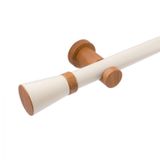Kit Varão Completo Jade Prime 28mm 3 Metros Com Emenda - Quarto E Sala Tauari