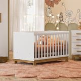 Berço Mini Cama 83x74x133 Cm Q Encanto Slim Branco Acetinado