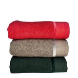 Kit 3 Toalhas De Banhão Premium Eleganz 75x150 100% Algodão