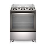 Fogão 5 Bocas Electrolux Efficient Com Mesa Inox Perfectcook E Vaporbake (fe5ic) Cinza Bivolt