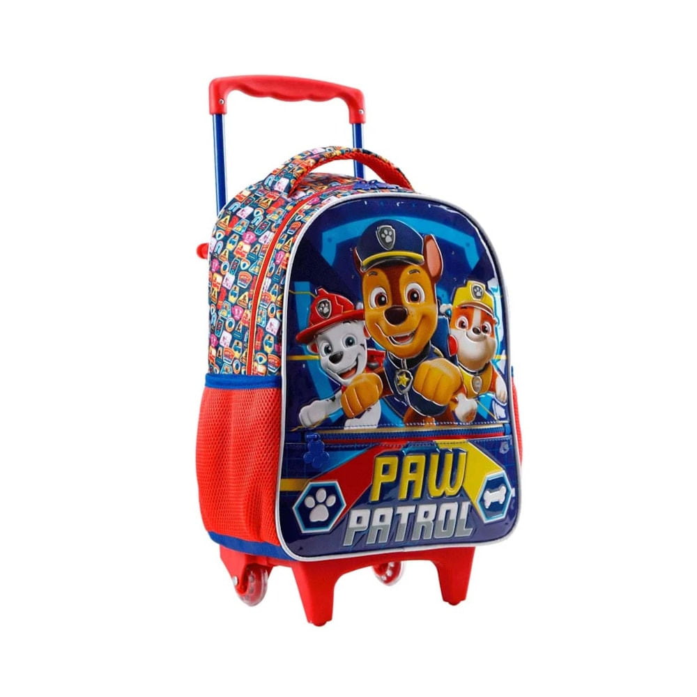Mala Com Rodas Escolar 16 Paw Patrol Y