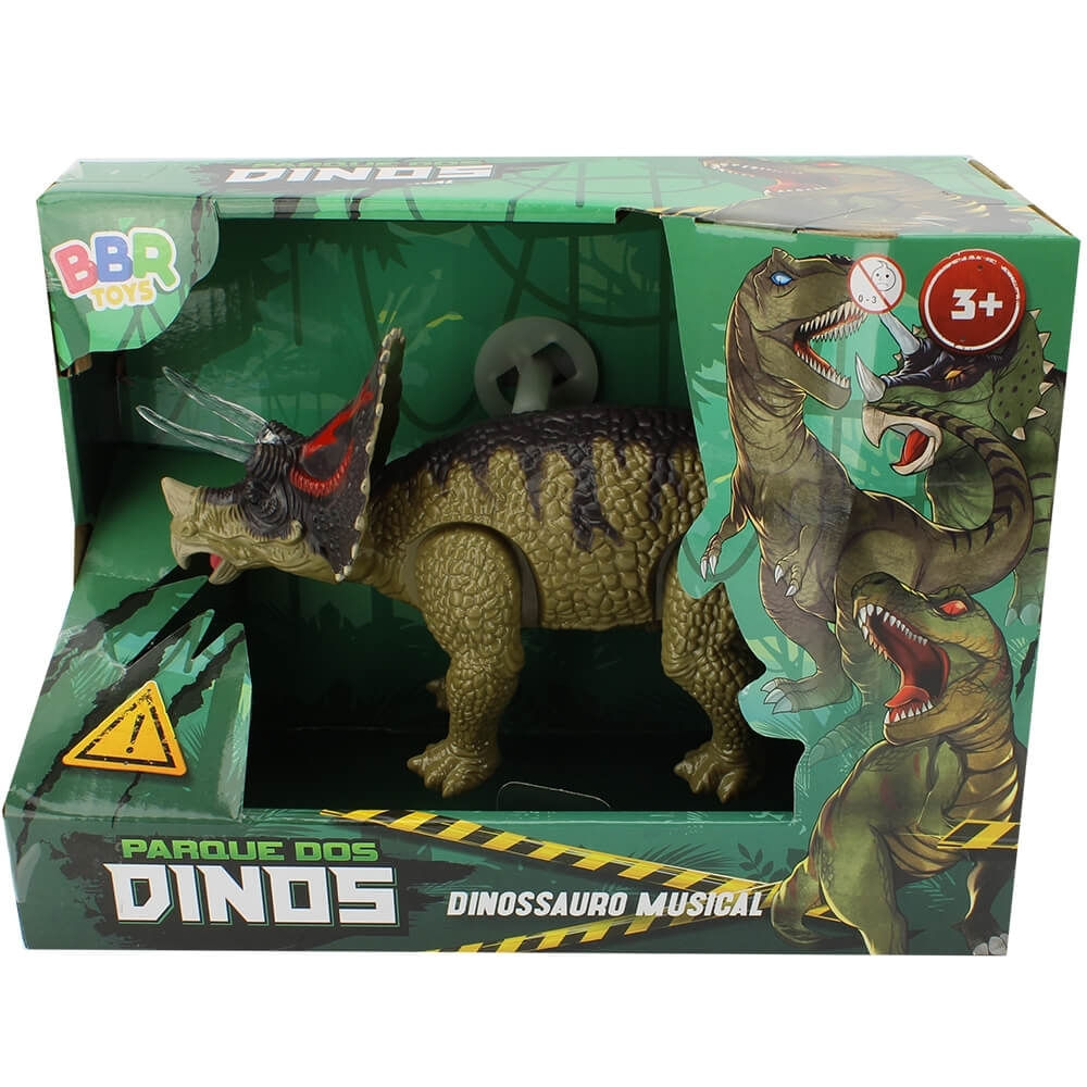 Dinossauro Musical Com Som E Movimento 31cm Bbr