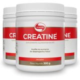 Kit 3x Creatina Monohidratada Pura (300g) Vitafor