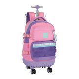 Mochila Rodinha 18 Larissa Manoela Roxo Up4you Luxcel