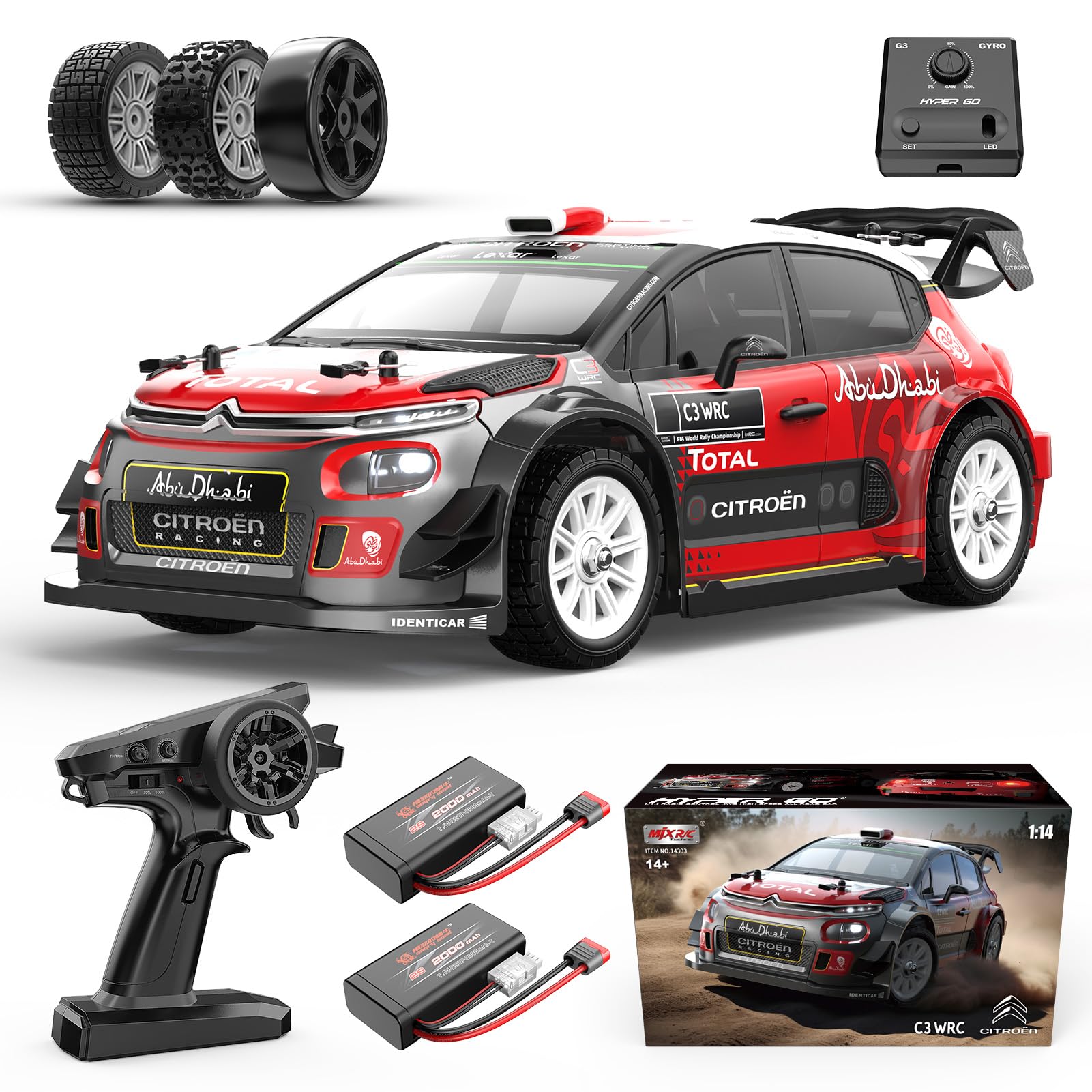 Carro Rc Mjx 14303 1/14 Citroen C3 Fast Brushless 38 Mph Para Adultos