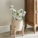 4 Flores Artificiais Cerejeira Premium Para Decoração De Casa