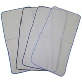 5 Fralda Quadriculada De Ombro 33x68cm Com Crochê Masculino