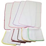 5 Fralda Quadriculada De Ombro 33x68cm Com Crochê Feminino