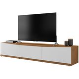 Rack Bancada Para Tv 60 Pol 180cm 11082 Cedro Branco Dcasa