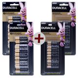 Kit 32 Pilhas AA + 32 AAA Alcalina Duracell Embalagem C/16