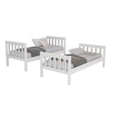 Beliche Infantil 100% Mdf Vira 2 Cama Solteiro Alta Qualidade Quarto Compacto - Acompanha 2 Colchões