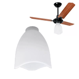 Globo Lustre Lumi Armação Completa P/ Ventilador Loren Sid