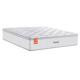 Colchão De King Size Inducol Montreal Com Europillow E Revestimento Em Tecido Malha 28x193x203cm
