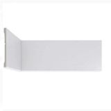 Kit C/30 Barras Rodapé De Poliestireno 7cm X 10mm X 2,25m Metro Linear Slim Liso Casa Grassi 67,5m Branco