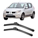 Par Palheta Limpador Frontal Sandero 2008 A 2014 Todos