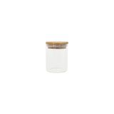 Pote De Vidro E Bambu Circular 200ml - Oikos