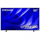 Smart TV 85" 4K Samsung Crystal UHD 85DU8000, Gaming Hub, AI Energy Mode, Alexa Built-in, Wi-Fi, Bluetooth, USB e HDMI