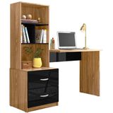 Escrivaninha Cristal Nature Preto Plla