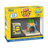 Bitty Pop Town Bob Esponja E Gary Na Casa De Abacaxi