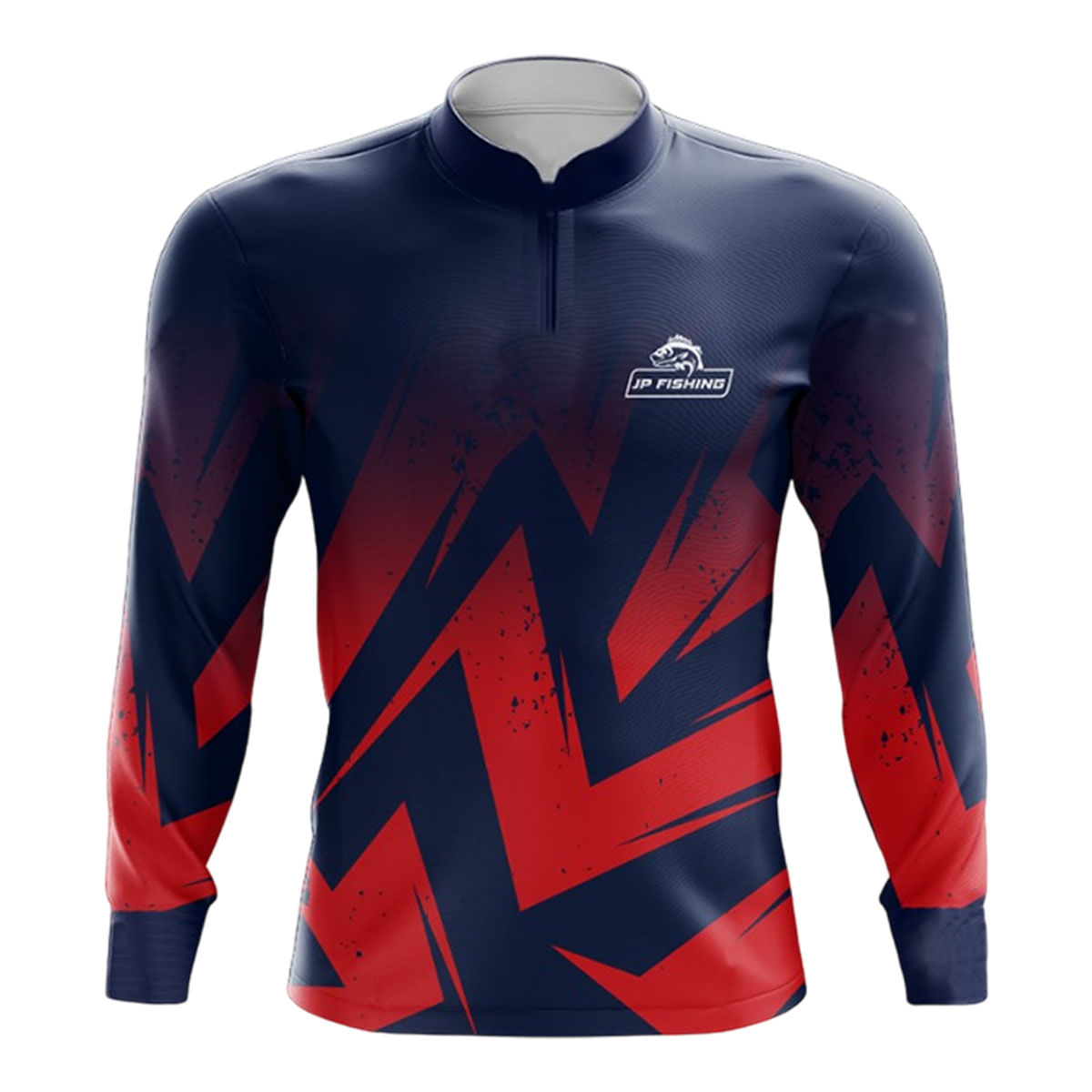 Camiseta De Pesca Infantil Esportiva Jp Fishing Proteção Uv30+ Degradê Vermelho