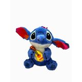 Brinquedo Pelúcia Stitch Violão Desenho Disney Infantil 30cm