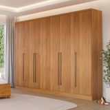 Guarda-roupa 6 Portas Portugal E Comoda 4 Gavetas Chicago Espresso Móveis Cinamomo