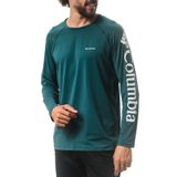 Camiseta G Manga Longa Leve Columbia Verde Masculina Aurora