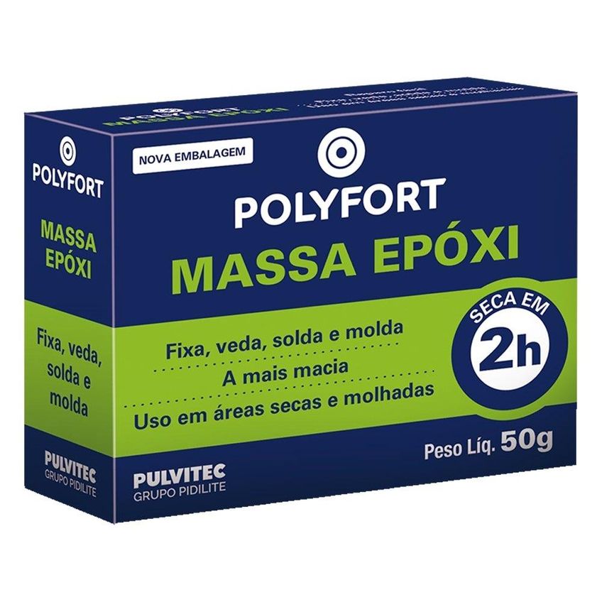 Cola Pulvitec Massa Epóxi 50g - Embalagem Com 12 Unidades - imagem 3