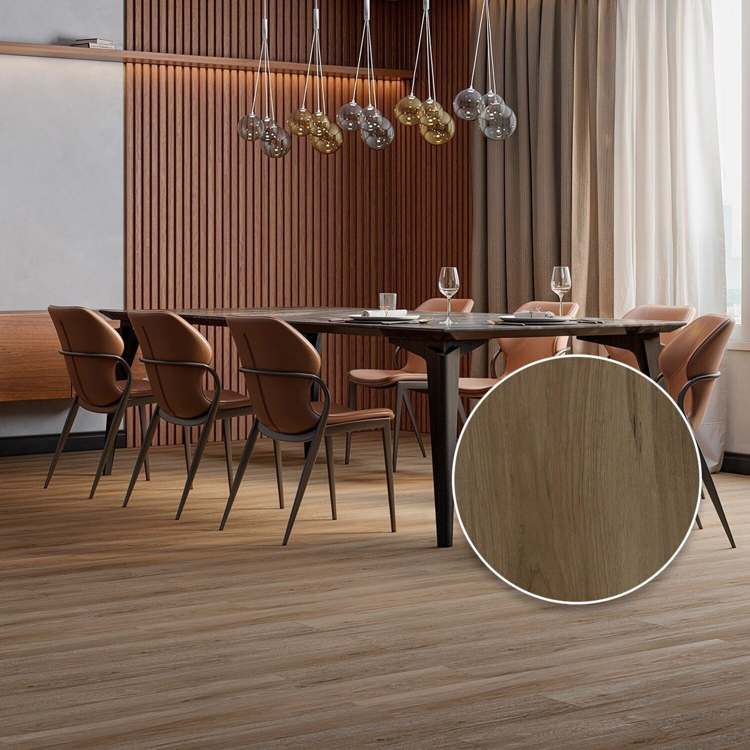 Piso Vinílico Clicado 2,25 Unidades - Marrom