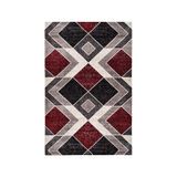 Tapete Para Sala Belga Antuérpia 4 Vermelho-bege 2,50x3,00m