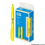 Marcador Cis Lumini Amarelo - Embalagem 12 Unidades