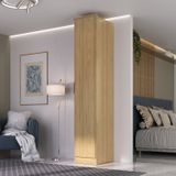 Guarda-roupa 1 Porta Mdf Ravi Olmo Italiano
