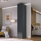 Guarda-roupa 1 Porta Mdf Ravi Grafito