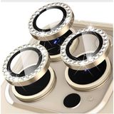 Película Lente Câmera Strass Brilho Compatível Com Iphone 16 Tela De 6.1 Proteção