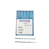 Agulha Cabo Grosso Dpx5 Para Maquina De Costura Reta Industrial Numero 22