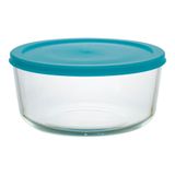 Pote Refratário De Vidro Borossilicato Com Tampa Verde 236ml - Casambiente