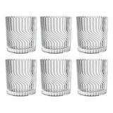 Jogo 6 Copos Baixos Para Whisky Drinks 340ml L&#39;hermitage