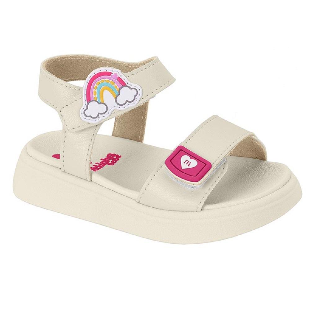 Sandalia Molekinha Ref 2733.102.9569 Branco Off 025