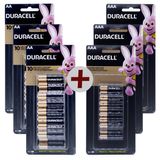 Kit 48 Pilhas AA + 48 AAA Alcalina Duracell Embalagem C/16