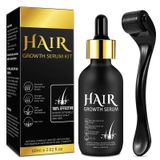 Kit De Crescimento Capilar +derma Roller 0,25 Mm Óleo De Crescimento Capilar Para Couro Cabeludo 60 Ml