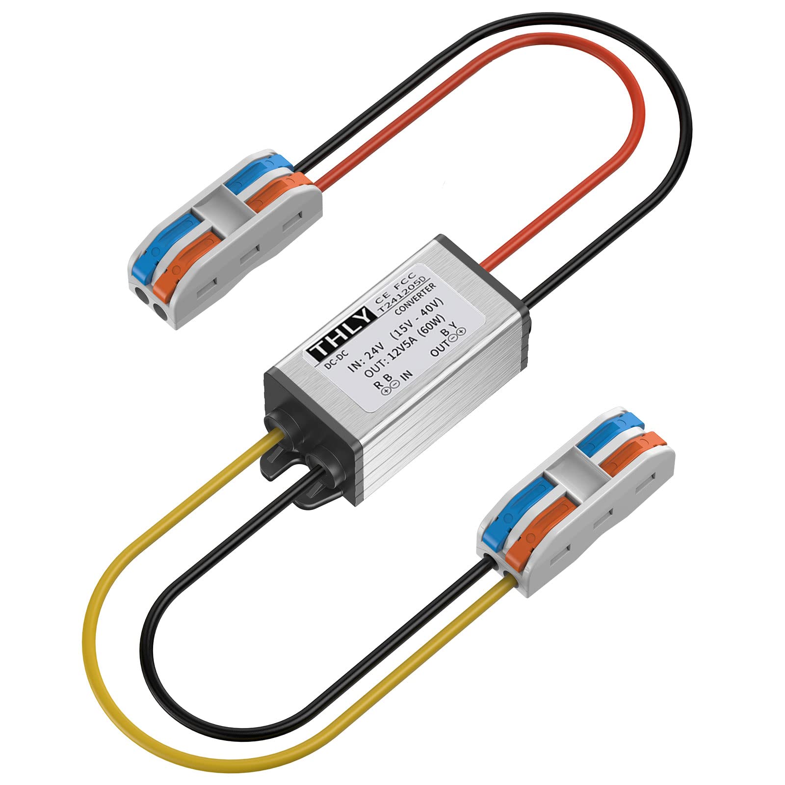 Conversor Dc-dc Step Down 24v Para 12v 5a 60w Para Carrinho De Golfe