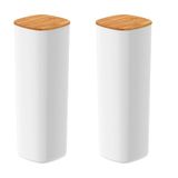 Kit Com 2 Potes Herméticos Keep 2 Litros Com Tampa De Bambu