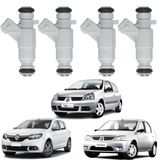 4 Bicos Injetores Renault Sandero Logan Clio 1.0 2012 A 2016