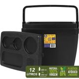 Caixa Térmica 12 Litros Preta 071307 Bel-preto
