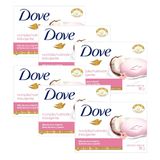 Kit Sabonete Em Barra Dove Leite De Coco 90g - 6 Unidades