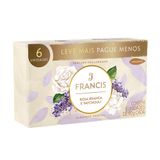 Sabonete Francis Clássico Rosa Branca E Patchouli 6 Unidades Com 90g Cada