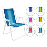 Cadeira de Praia Alto Aço Mor Conforto Cor Sortida 2002