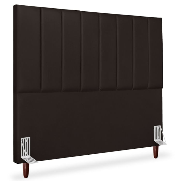 Cabeceira Queen 160cm Arlla Corano Marrom Rm